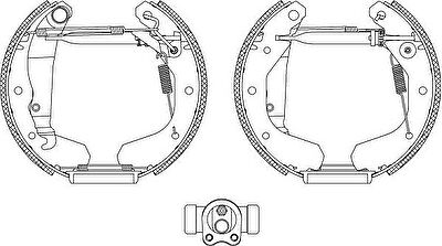 MINTEX MSP051 комплект тормозных колодок на OPEL KADETT D (31_-34_, 41_-44_)