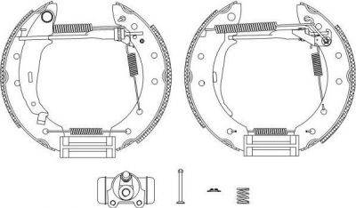 MINTEX MSP154 комплект тормозных колодок на RENAULT CLIO II (BB0/1/2_, CB0/1/2_)