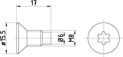 MINTEX TPM0004 болт, диск тормозного механизма на RENAULT LOGAN I универсал (KS_)