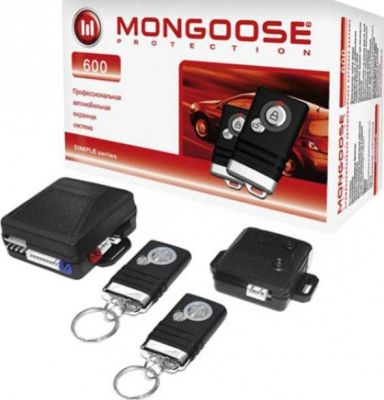 Сигнализация MONGOOSE 600, силовые выходы