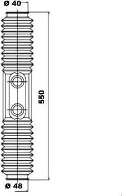 MOOG K150021 Комплект пылника, рулевое управление