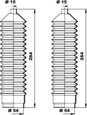 MOOG K150041 комплект пылника, рулевое управление на FIAT DUCATO Panorama (280)