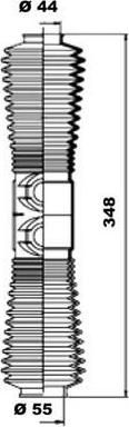 MOOG K150072 комплект пылника, рулевое управление на OPEL ASTRA F Наклонная задняя часть (53_, 54_, 58_, 59_)