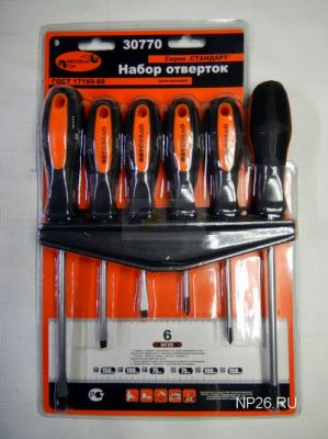 набор отверток АвтоDело 6пр. Professional (39546)
