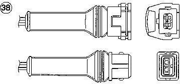 NGK 0218 лямбда-зонд на FIAT TEMPRA S.W. (159)