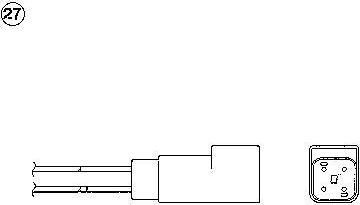 NGK 0293 лямбда-зонд на FORD MONDEO I (GBP)