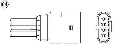 NGK 0391 Кислородный датчик (Zirconium) 0391 OZA659-EE17 (058906265B)