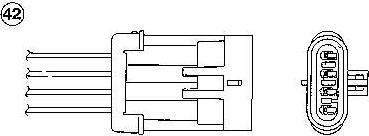 NGK 0404 лямбда-зонд на OPEL VECTRA B универсал (31_)