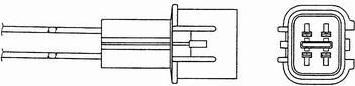 NGK 0448 лямбда-зонд на VOLVO V40 универсал (VW)