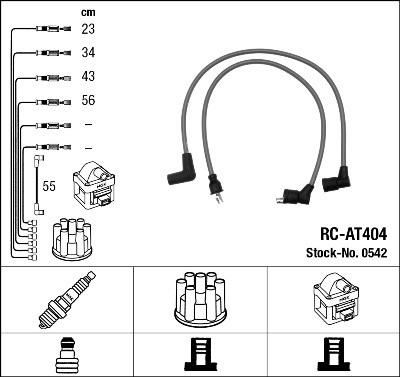 NGK 0542 комплект проводов зажигания на AUSTIN MAESTRO (XC)