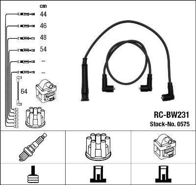 NGK 0575 комплект проводов зажигания на 3 (E30)