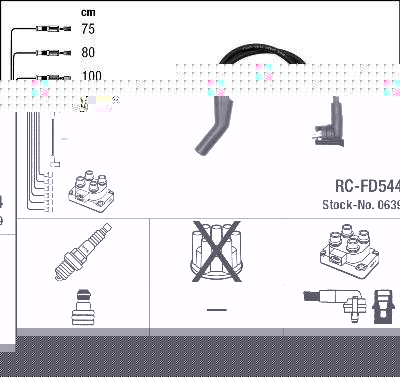 NGK 0639 Провода зажигания к-т 0639 RC-FD544