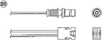 NGK 1837 лямбда-зонд на MERCEDES-BENZ S-CLASS (W126)