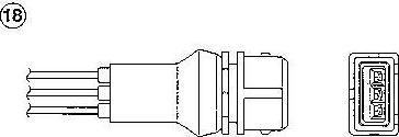 NGK 1848 лямбда-зонд на VW POLO купе (86C, 80)