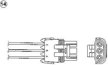 NGK 1861 лямбда-зонд на OPEL KADETT E кабрио (43B_)