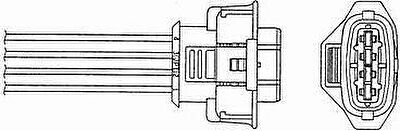 NGK 1863 лямбда-зонд на OPEL VECTRA B (36_)