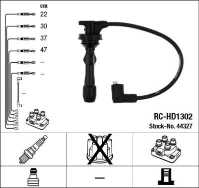 NGK 44327 комплект проводов зажигания на HYUNDAI i20 (PB, PBT)