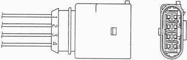 NGK 7949 Кислородный датчик (Zirconium) 7949 OZA659-EE64 (06C906265)