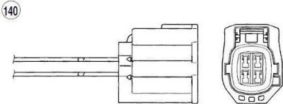 NGK 9371 9371_лямбда-зонд! L=460mm Mazda 3 2.0 16V 06>