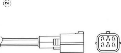 NGK 94805 лямбда-зонд на MAZDA 3 седан (BK)