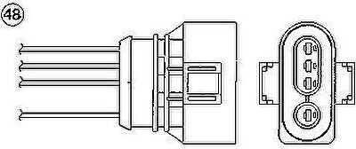 NGK 97254 лямбда-зонд на VW POLO CLASSIC (6KV2)