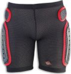 Защитные шорты NIDECKER 2016-17 padded plastic shorts white/red (US:L)