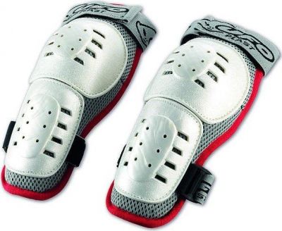 Защита колена NIDECKER 2016-17 long knee guards Kids white/red (б/р)