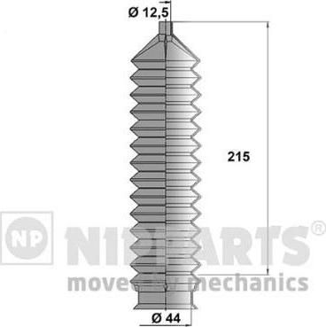 Nipparts Пыльник рулевой рейки KIA SHUMA/SEPHIA (J2840300)