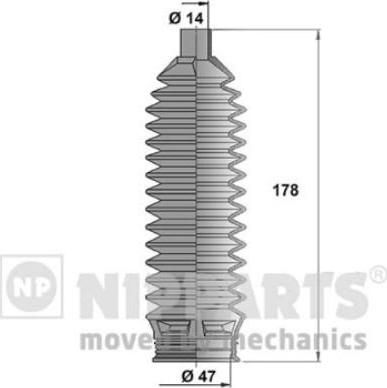 NIPParts J2840504 комплект пылника, рулевое управление на HYUNDAI ACCENT II седан (LC)