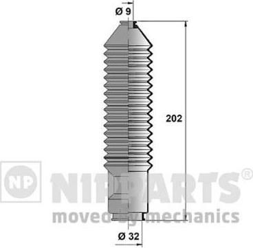 NIPParts J2841004 комплект пылника, рулевое управление на NISSAN PRAIRIE (M10, NM10)