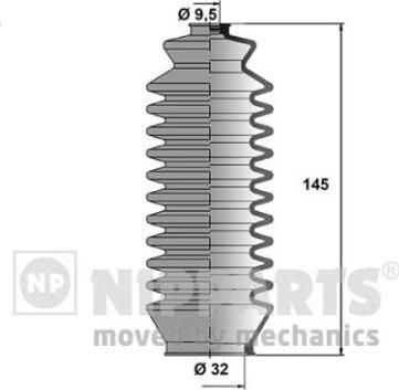 NIPParts J2842017 комплект пылника, рулевое управление на TOYOTA STARLET (_P7_)