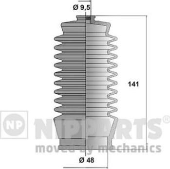 NIPParts J2842018 комплект пылника, рулевое управление на TOYOTA STARLET (_P7_)