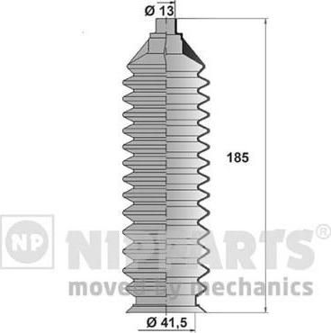 NIPParts J2843007 комплект пылника, рулевое управление на MAZDA 323 F V (BA)