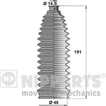 NIPParts J2851008 комплект пылника, рулевое управление на NISSAN TEANA I (J31)