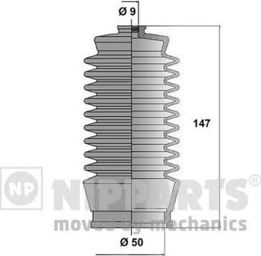 NIPPARTS Пыльник рулевой рейки TOYOTA CAMRY 00- (45535-32030, J2852003)