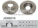 NIPPARTS Диск тормозной KIA SORENTO (JC) 2.4-3.5 02- передний вент. (517123E000, J3300315)