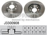 NIPPARTS Диск тормозной перед. вент. DAEWOO Nexia//Aveo/Lanos 1,4-1,6L 95-> (561248J, J3300908)
