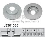 NIPPARTS Диск тормозной NISSAN PRIMERA (P10) 1.6-2.0 90-96 передний вент.D=242мм. (561614J, J3301055)