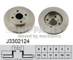 NIPPARTS Диск торм.пер. вент. TOYOTA YARIS 99-> 4351252020 (562169J, J3302124)