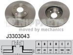 NIPParts J3303043 тормозной диск на MAZDA 323 C IV (BG)