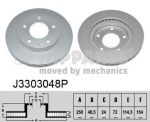 NIPParts J3303048P тормозной диск на MAZDA 626 V Hatchback (GF)