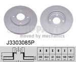 NIPParts J3303085P тормозной диск на FORD FIESTA фургон (JV_)