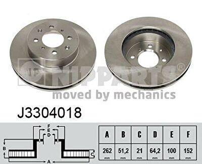 NIPParts J3304018 тормозной диск на ROVER 800 (XS)