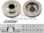 NIPPARTS Диск торм. MITSUBISHI L200 2.5DI-D 05- пер. (MN102276, J3305061)