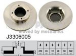 NIPParts J3306005 тормозной диск на DAIHATSU HIJET автобус (S85)