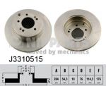 NIPPARTS ТОРМОЗНОЙ ДИСК ЗАДНИЙ (58411-3K100, J3310515)