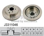 NIPPARTS Диск тормозной задний NISSAN MURANO INFINITI FX35 FX45 05> (43206-CA000, J3311046)