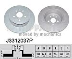 NIPParts J3312037P тормозной диск на TOYOTA AVENSIS (_T22_)