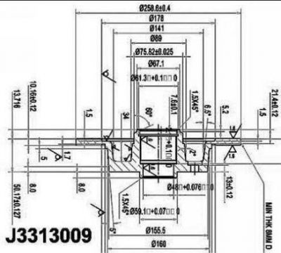 NIPParts J3313009 тормозной диск на MAZDA 626 III Hatchback (GD)