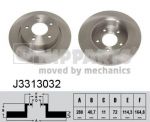 NIPPARTS Диск тормозной MAZDA 3 2.0-2.3 03-/5 1.6-2.0 05- задний (BP6Y26251С, J3313032)